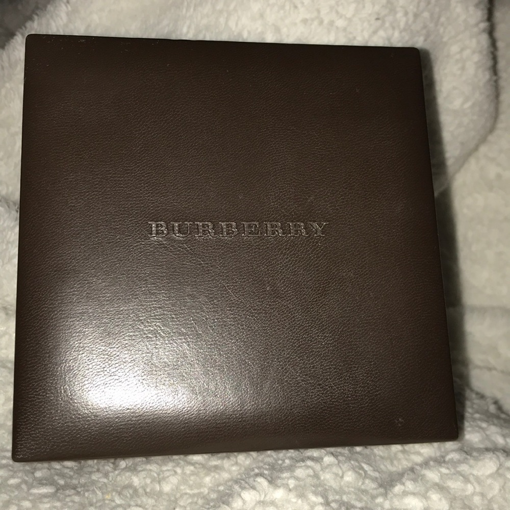 Brown leather Burberry box
